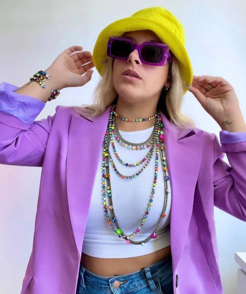 Sarina POP Necklace: Antique Gold - The Edit LLC