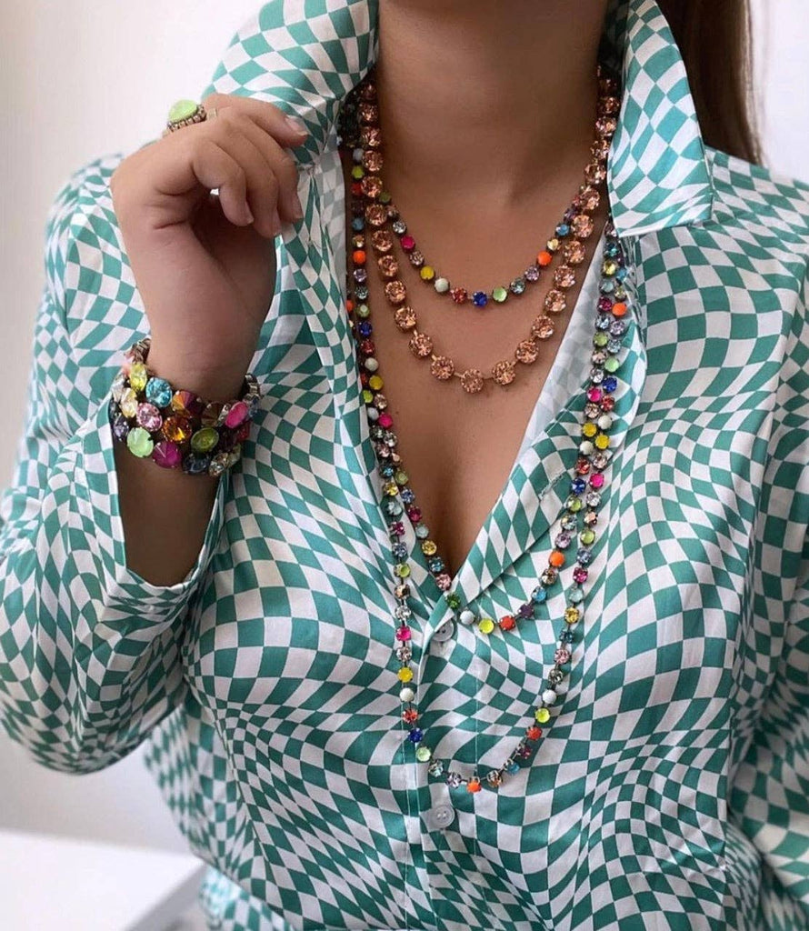Sarina POP Necklace: Antique Gold - The Edit LLC
