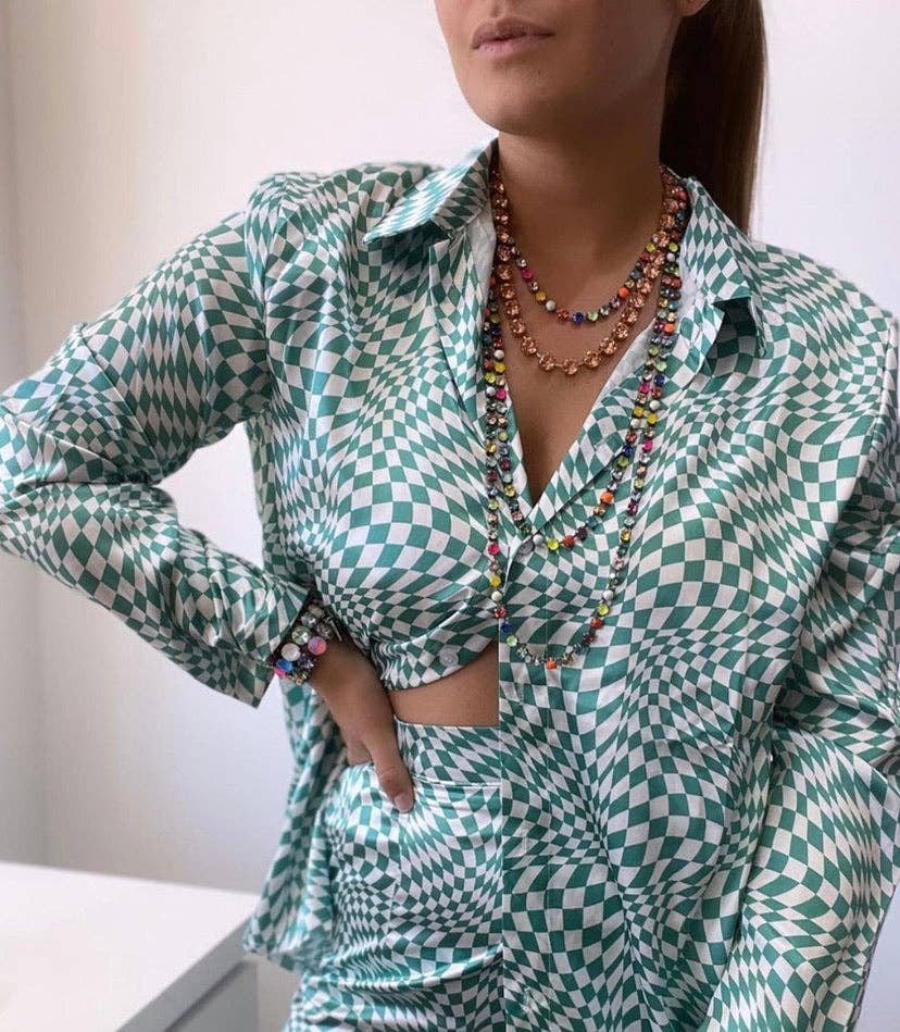 Sarina POP Necklace: Antique Gold - The Edit LLC