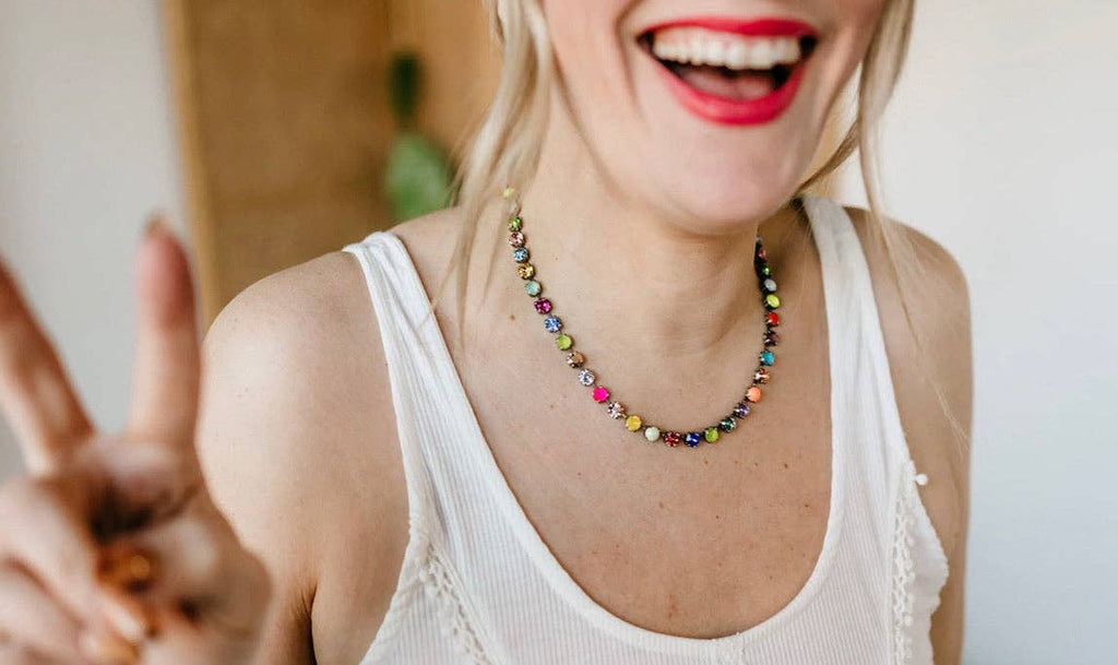 Sarina POP Necklace: Antique Gold - The Edit LLC