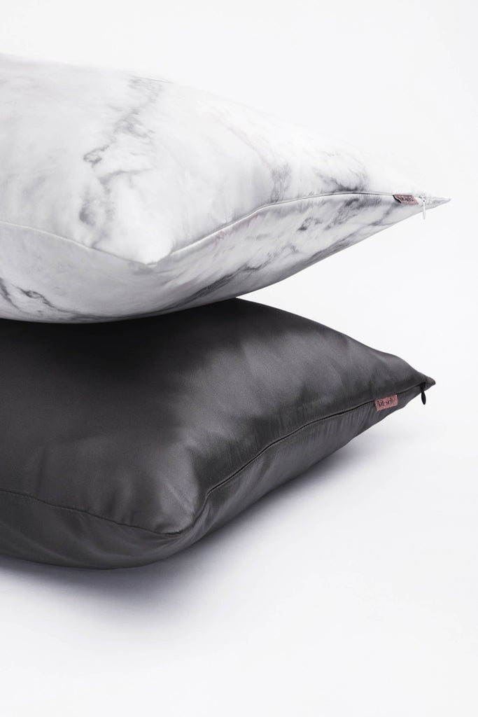 Satin Pillowcase - Charcoal - The Edit LLC