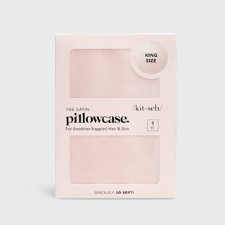 Satin Pillowcase King - Blush - The Edit LLC