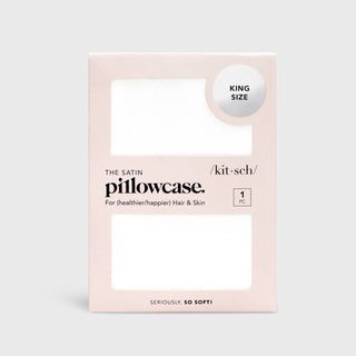 Satin Pillowcase King - Ivory - The Edit LLC