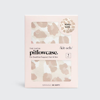 Satin Pillowcase King - Leopard - The Edit LLC