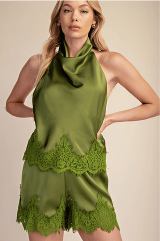 Satin Short Set - The Edit LLC