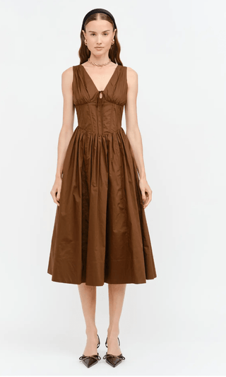 Shae Brown Dress - The Edit LLC