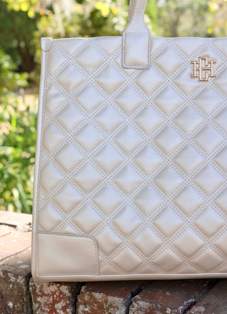 Shane Tote PEARL QUILTED DQ: Default - The Edit LLC