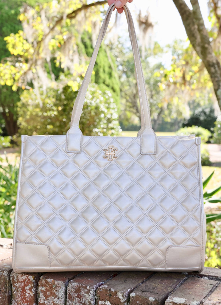 Shane Tote PEARL QUILTED DQ: Default - The Edit LLC