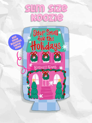 Shop small for the holidays custom business name koozies : Slims - The Edit LLC