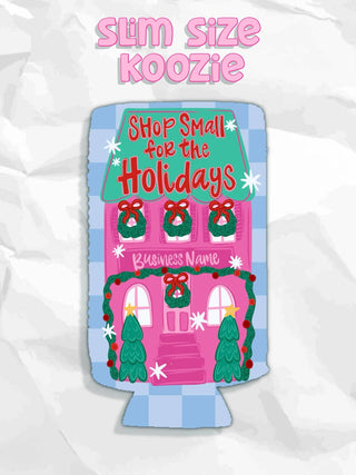 Shop small for the holidays custom business name koozies : Slims - The Edit LLC