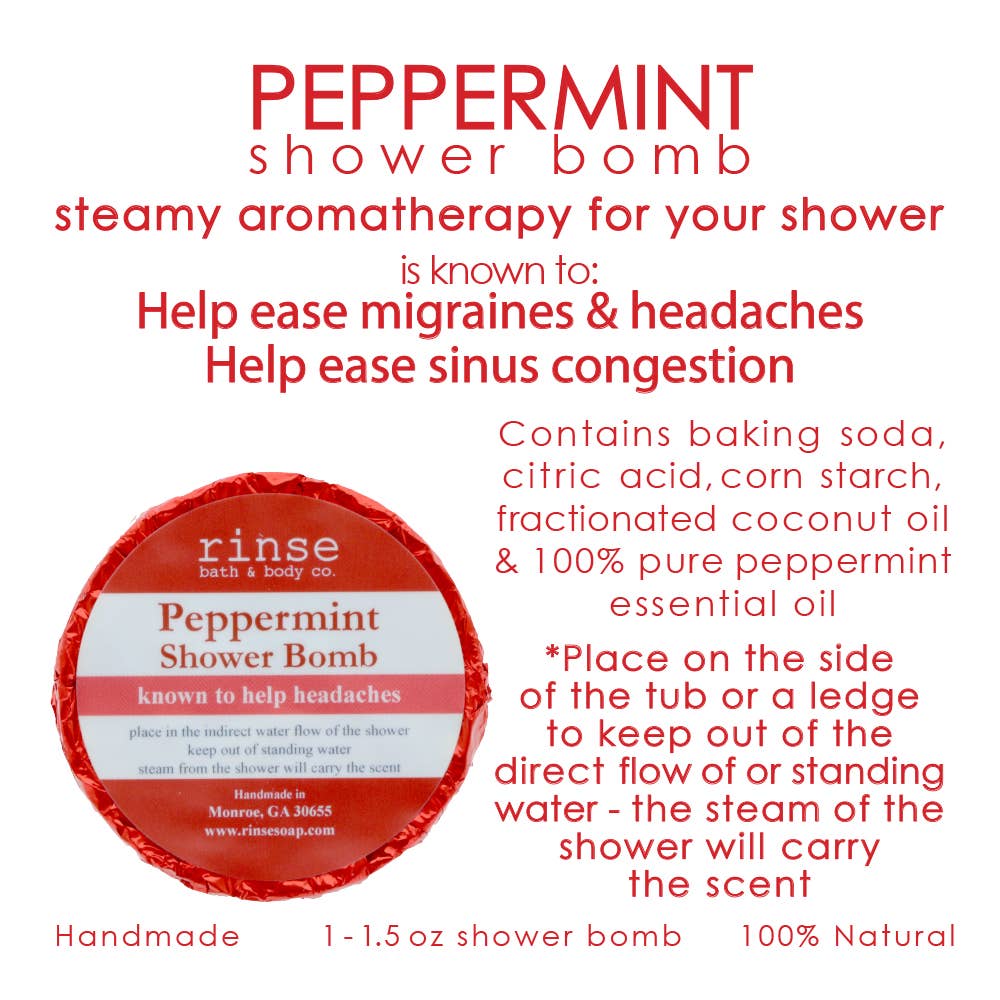 Shower Bomb - Peppermint - The Edit LLC