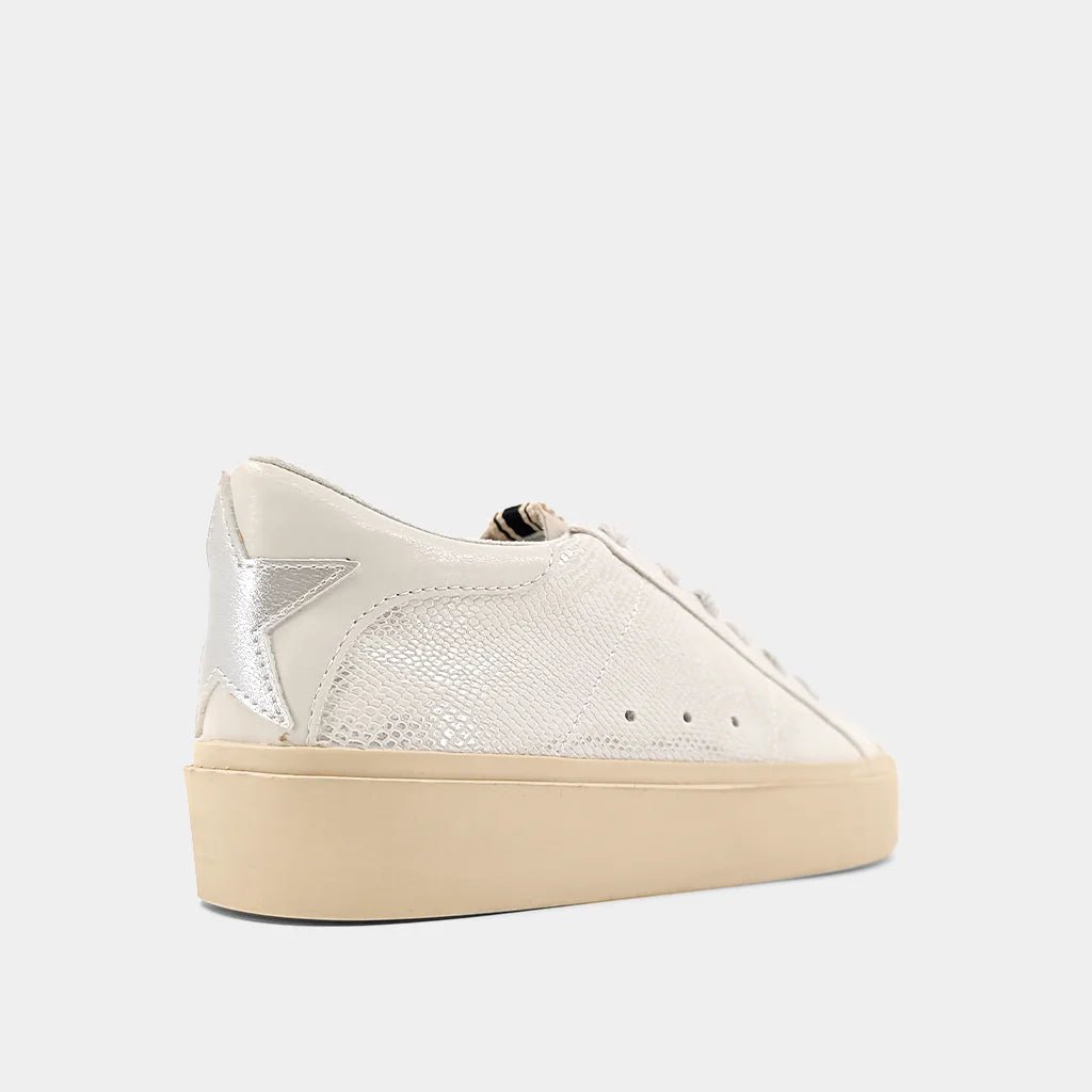 Shu Shop Sienna Silver Sneakers - The Edit LLC