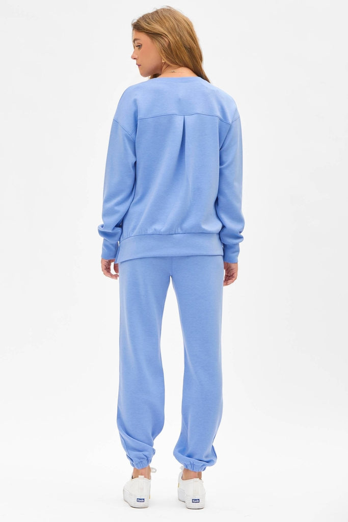 Sky Crew Neck Pullover + Jogger Set TRVSET - MALIBU - The Edit LLC