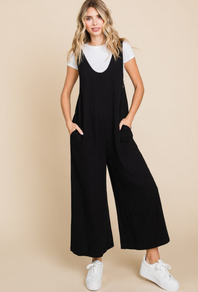 Sleeveless Linen Jumpsuit - The Edit LLC