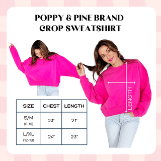 Smiley Jesus Loves You Crop Sweatshirt - The Edit LLC