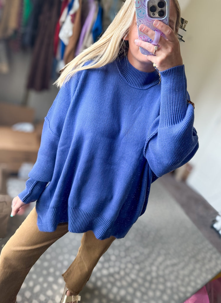 So Be It Oversized Sweater - Marlin - The Edit LLC