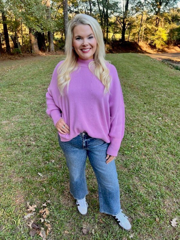 So Be It Oversized Sweater - Mauve - The Edit LLC