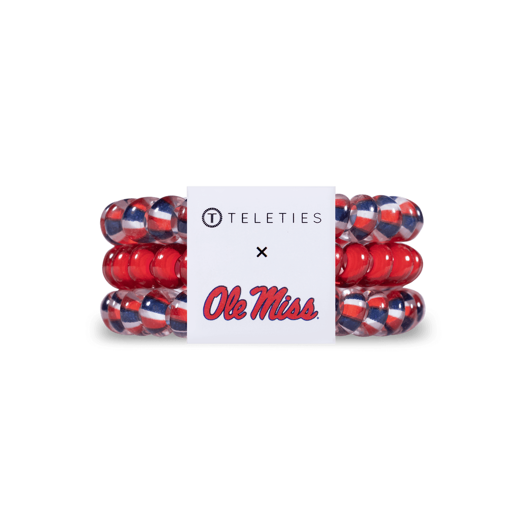 Spiral Hair Coils | Small | Univ. of Mississippi Hair Ties - The Edit LLC