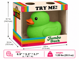 Squishy Mode Jumbo Duck Sensory Toys  - The Edit LLC