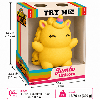 Squishy Mode Jumbo Unicorn Sensory Toys  - The Edit LLC