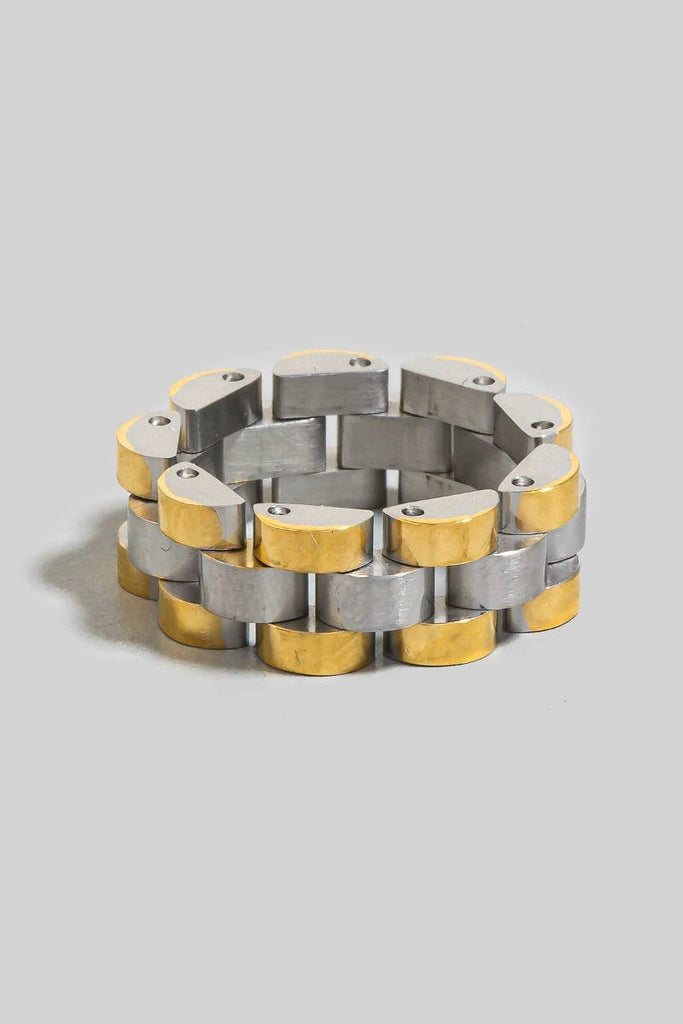 Stainless Steel Watch Chain Style Band Ring: K7 - The Edit LLC