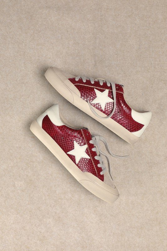 Star, Low Top Sneakers - The Edit LLC