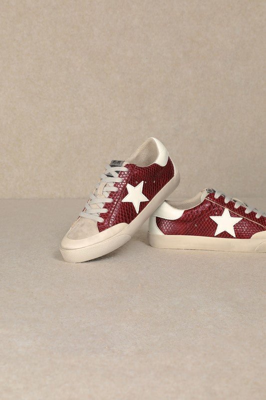 Star, Low Top Sneakers - The Edit LLC