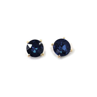 Sterling Silver S925 Post 12mm Round Glass Stud Earrings: Neon Yellow - The Edit LLC
