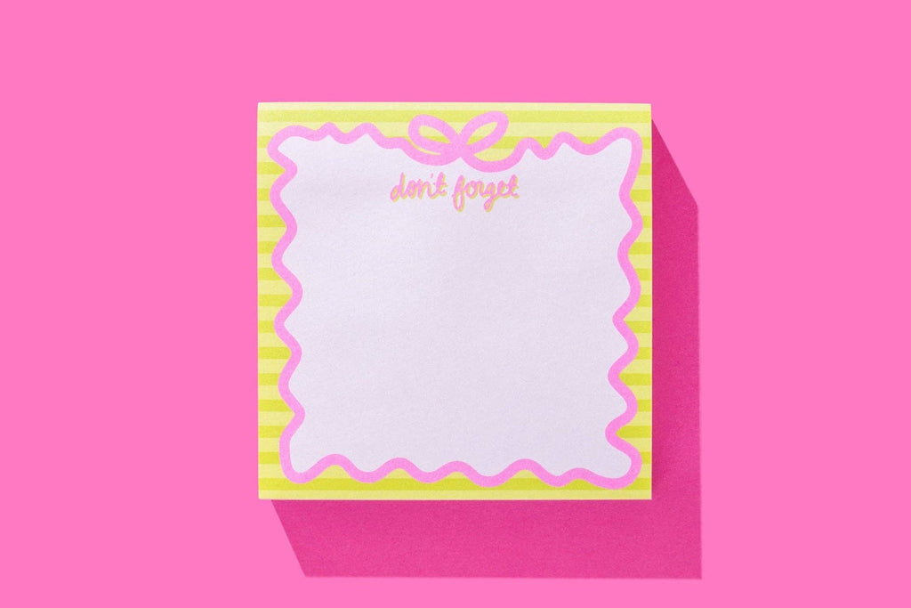 Sticky Notes Pad - "Don't Forget" - 300 Sheets - The Edit LLC