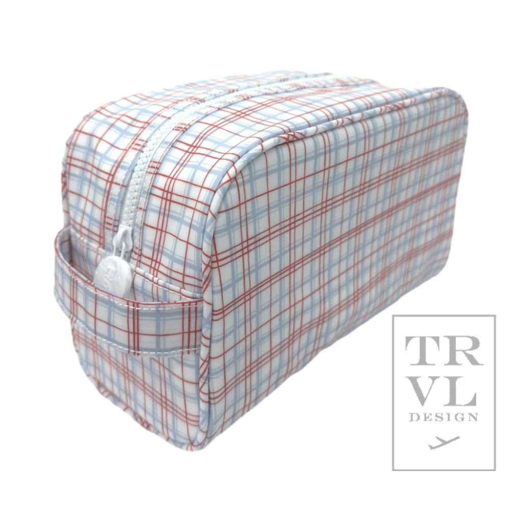 Stowaway - Toiletry Bag Classic Plaid Red: Classic Plaid Red - The Edit LLC