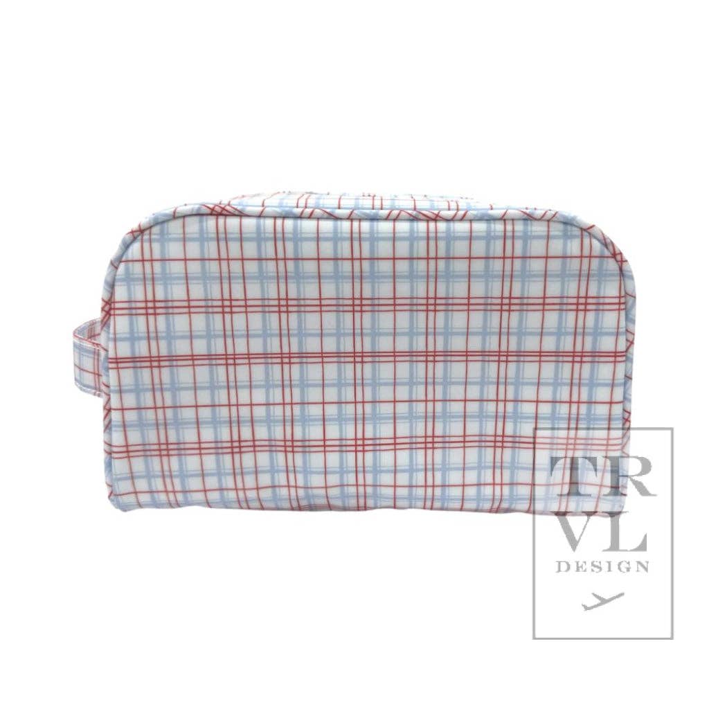 Stowaway - Toiletry Bag Classic Plaid Red: Classic Plaid Red - The Edit LLC