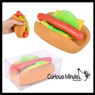 Stretchy and Squishy Hotdog Stress Ball - The Edit LLC
