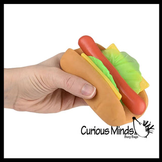 Stretchy and Squishy Hotdog Stress Ball - The Edit LLC
