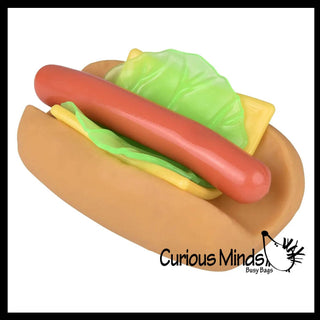 Stretchy and Squishy Hotdog Stress Ball - The Edit LLC
