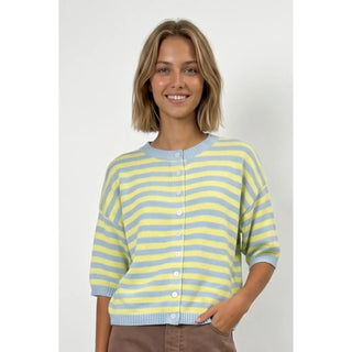 Striped Button Down Cardigan - The Edit LLC