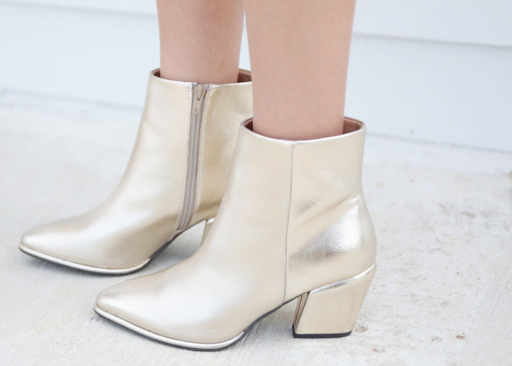 Struck Gold Booties - The Edit LLC