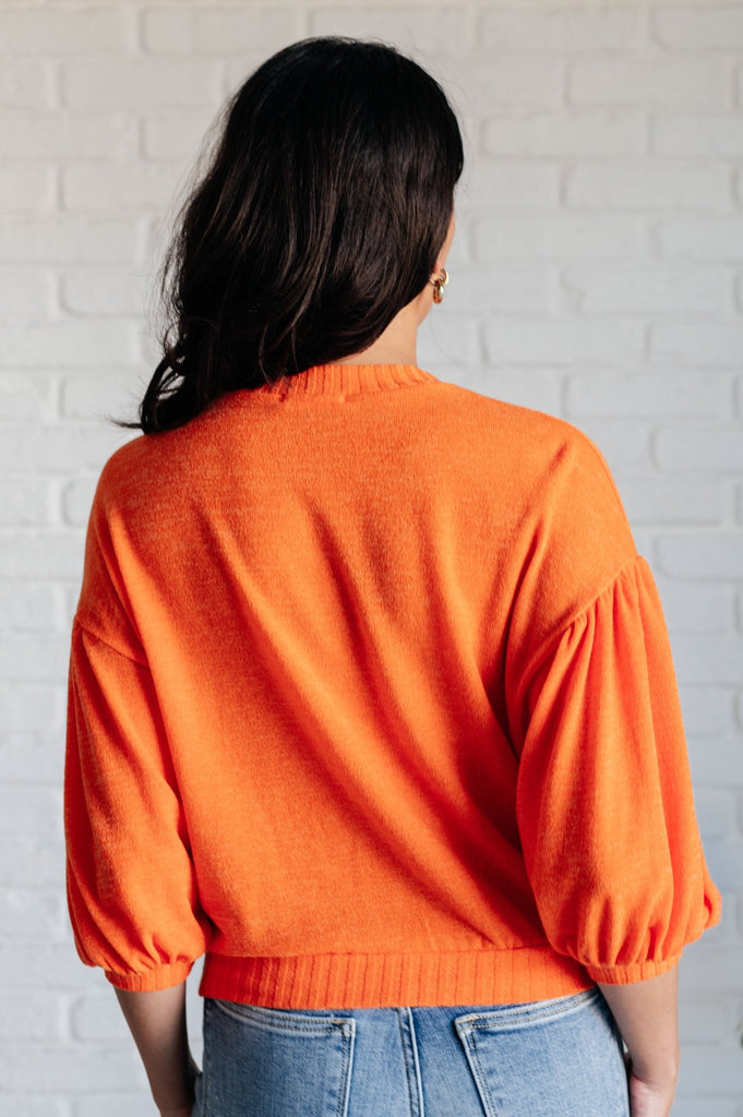 Subway Station Sweater in Orange - The Edit LLC