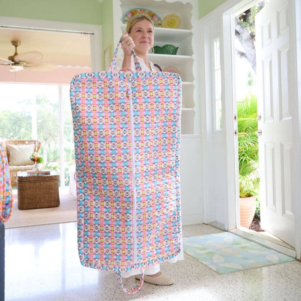 Sumner Pink Garment Bag: One Size - The Edit LLC