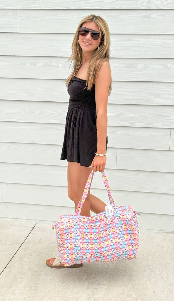 Sumner Pink Weekender Duffle Bag - The Edit LLC