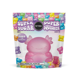 Super Duper Sugar Squisher Toy - Axolotl - The Edit LLC