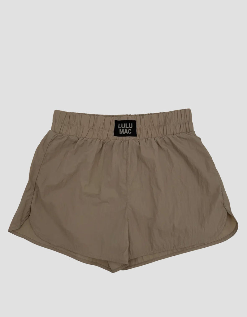 Tan Lulu Mac Shorts - The Edit LLC