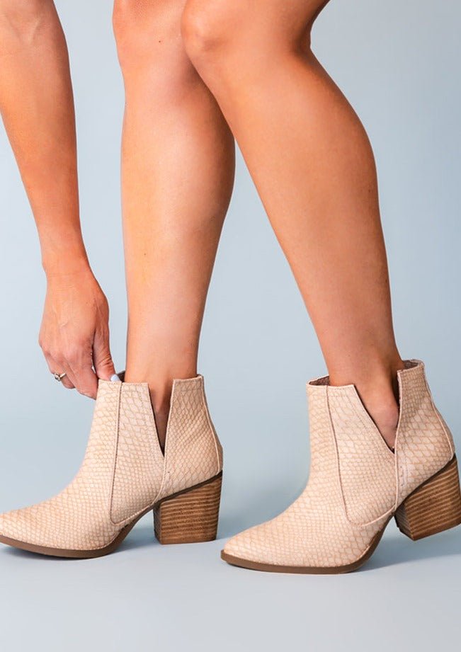 Tarim Bootie in Blush - The Edit LLC