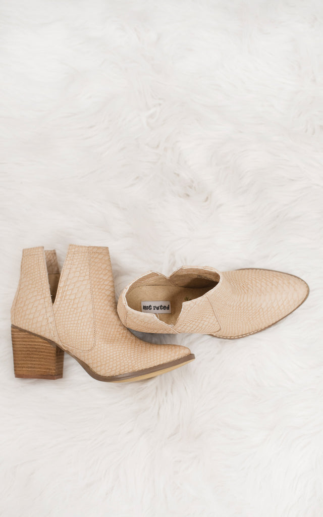 Tarim Bootie in Blush - The Edit LLC