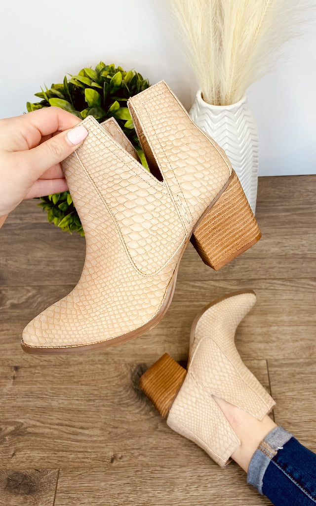 Tarim Bootie in Blush - The Edit LLC