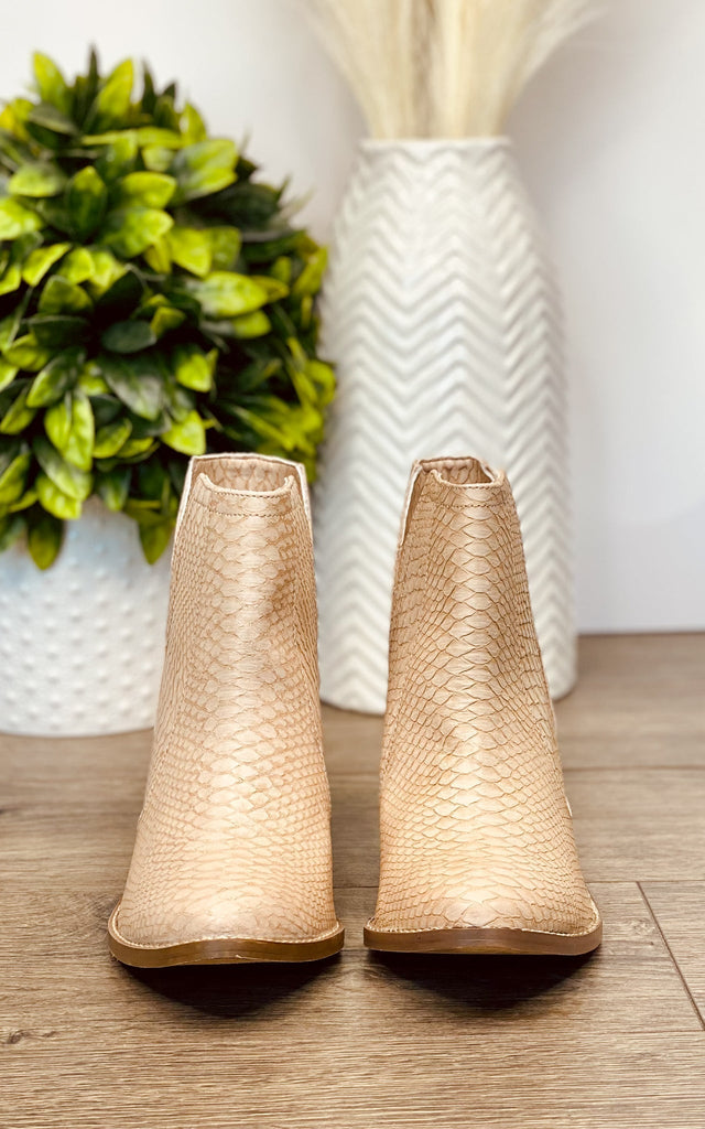 Tarim Bootie in Blush - The Edit LLC