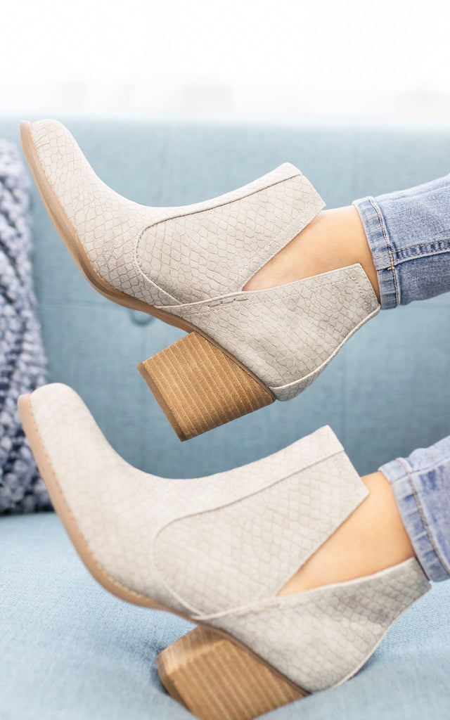 Tarim Bootie in Grey - The Edit LLC