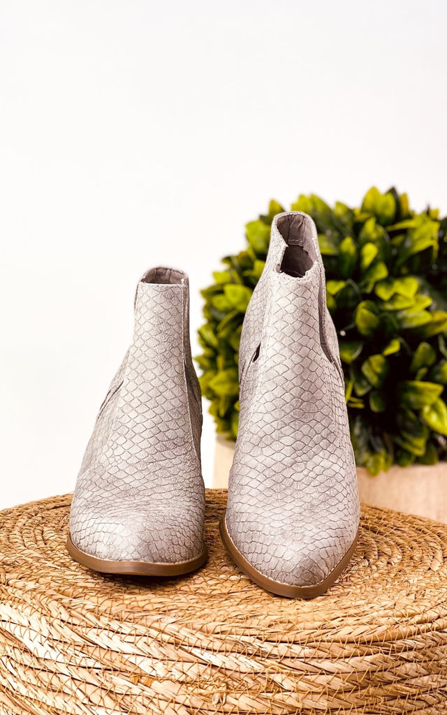 Tarim Bootie in Grey - The Edit LLC