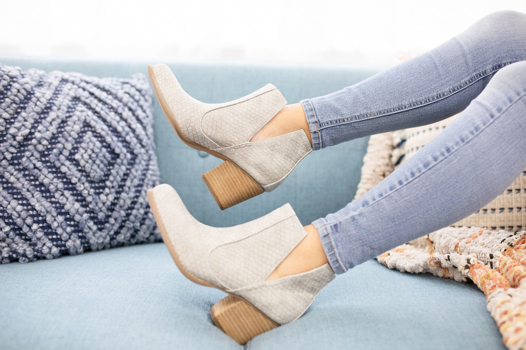 Tarim Bootie in Grey - The Edit LLC