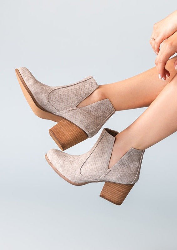 Tarim Bootie in Grey - The Edit LLC