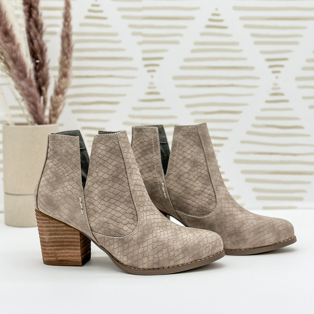 Tarim Bootie in Taupe - The Edit LLC